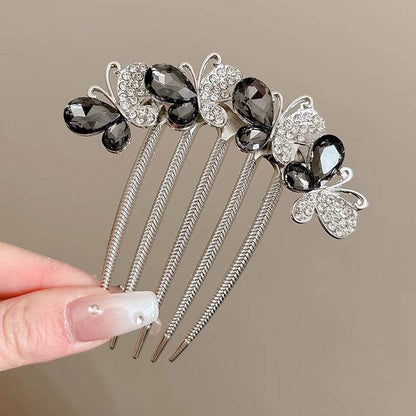 Butterfly  Rhinestone Barrette Clip - www.Shopthatapp.com