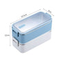 Portable Stainless Steel Double Layer Kids Lunch Box - www.Shopthatapp.com