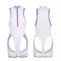 Anime Style Sexy One-piece Swimsuit Front Zipper Spandex Racing Swimwear Bodysuit - www.Shopthatapp.com