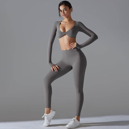 Women's Gym Clothes 2pcs set Yoga Fitness wear - www.Shopthatapp.com