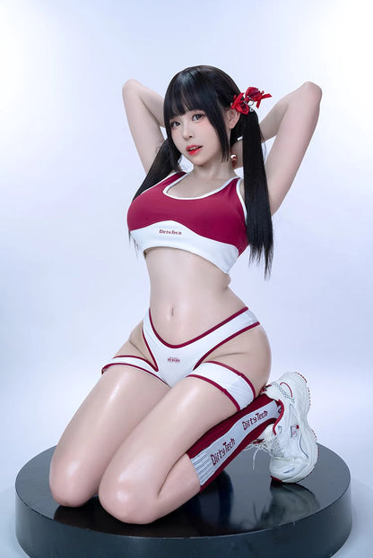 Anime Style 3-Piece Short Gymnastics Uniform Sports Tank Top with Sexy Cutout Shorts - www.Shopthatapp.com