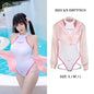 Anime Style JK One Piece Swimsuit with Jacket Spandex Racing Suit Wet Suit - www.Shopthatapp.com