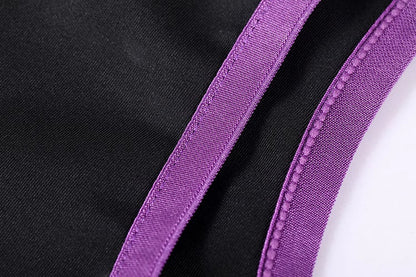 Anime Style Sexy One-piece Swimsuit Front Zipper Spandex Racing Swimwear Bodysuit - www.Shopthatapp.com