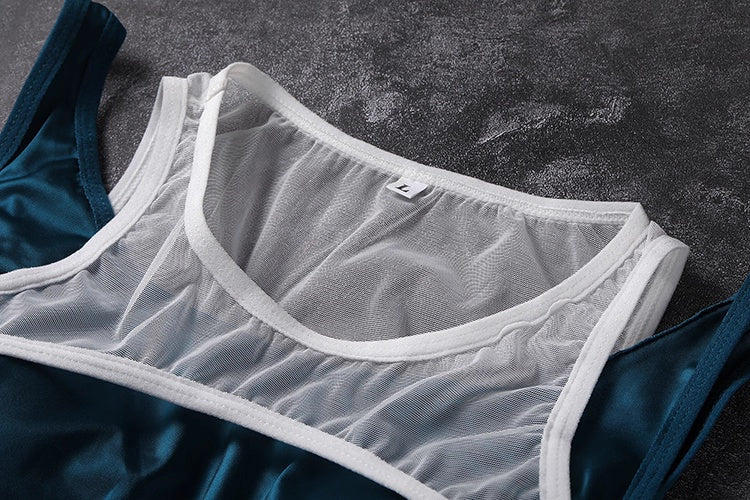 Anime Style Short Gymnastics Uniform Sheer Mesh Volleyball Sports Activewear - www.Shopthatapp.com