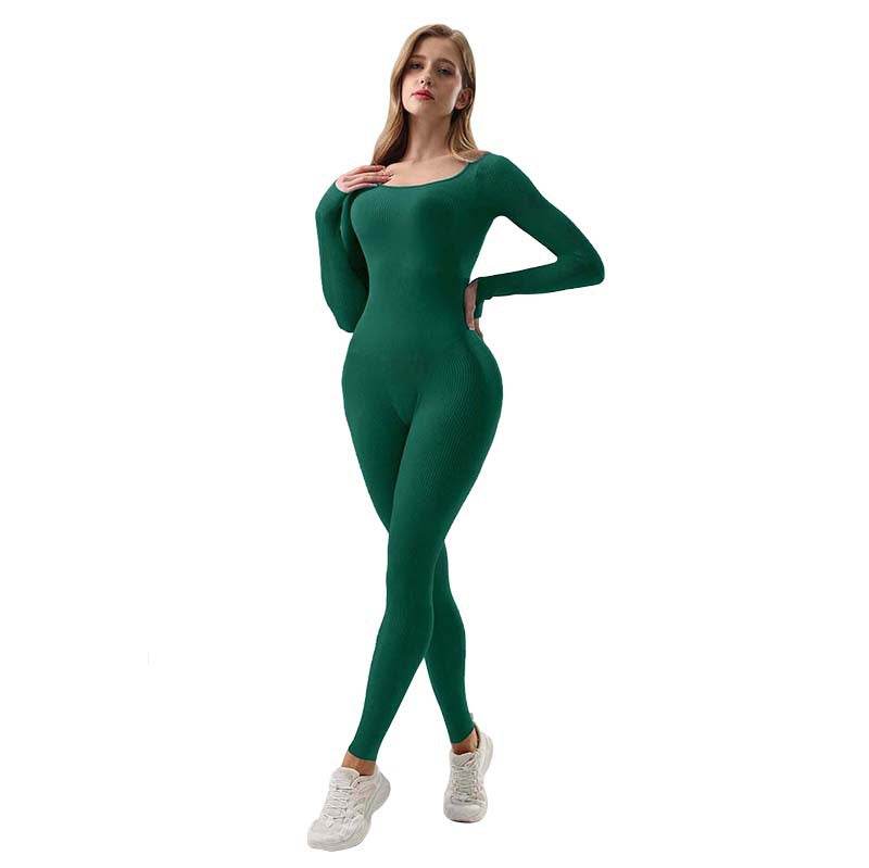 Yoga Jumpsuit & Workout Clothes Slim Thread Long Sleeve Yoga Jumpsuit - www.Shopthatapp.com