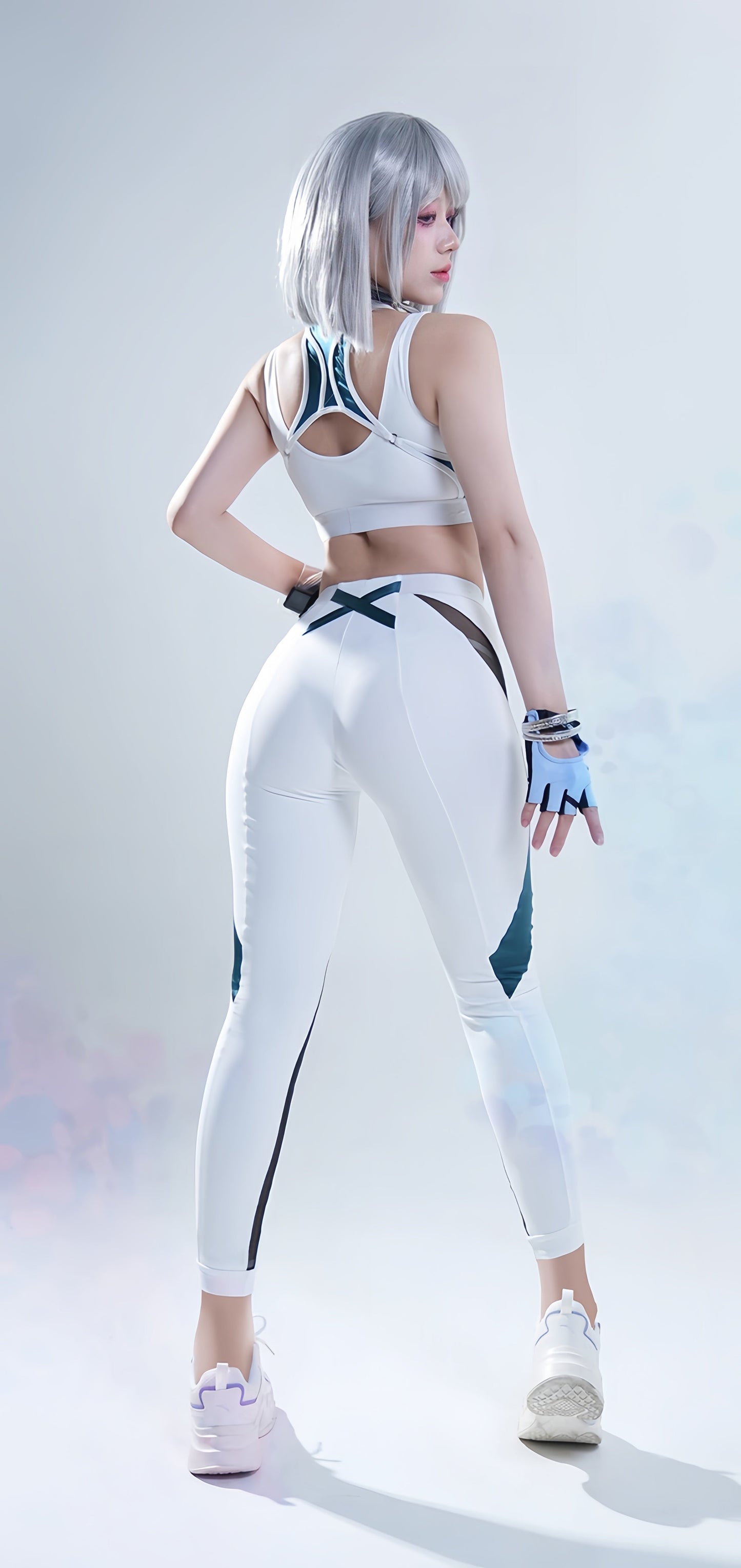 Anime Sci-fi Style Yoga Suit Sexy Sportswear Activewear Cosplay Set - www.Shopthatapp.com