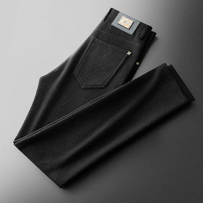 Casual Pants – Comfortable Mid Waist Straight-Leg Trousers for Men