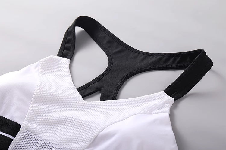 Anime Style 2-Piece Short Gymnastics Uniform Sports Tank Top with Sexy Cutout Shorts - www.Shopthatapp.com