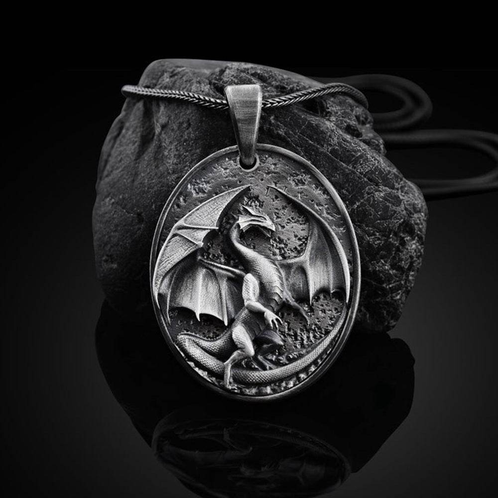 Men's Western Dragon Animal Hip Hop Pendant Necklace - www.Shopthatapp.com