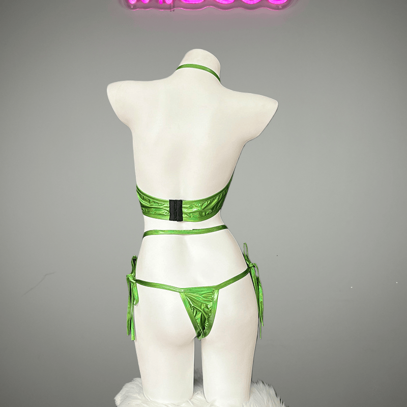 Anime Bunny Girl Style Neo Chrome Spandex Swimwear Sexy Bikini Cosplay Lingerie - www.Shopthatapp.com