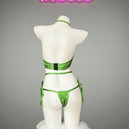 Anime Bunny Girl Style Neo Chrome Spandex Swimwear Sexy Bikini Cosplay Lingerie - www.Shopthatapp.com