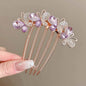 Butterfly  Rhinestone Barrette Clip - www.Shopthatapp.com