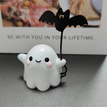 Mini Ghost Walking Dog Statue Halloween Decoration - www.Shopthatapp.com