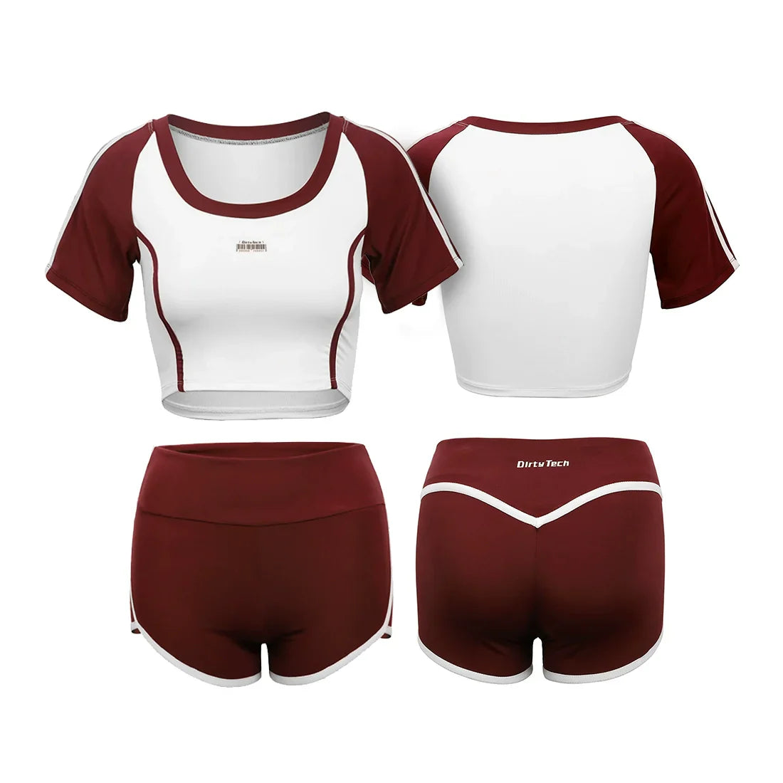 Anime Style 3-Piece Short Gymnastics Uniform Volleyball Sports Activewear - www.Shopthatapp.com