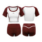 Anime Style 3-Piece Short Gymnastics Uniform Volleyball Sports Activewear - www.Shopthatapp.com