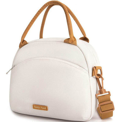 Women Portable Fashion Insulated Work Lunch Bag Handbag - www.Shopthatapp.com