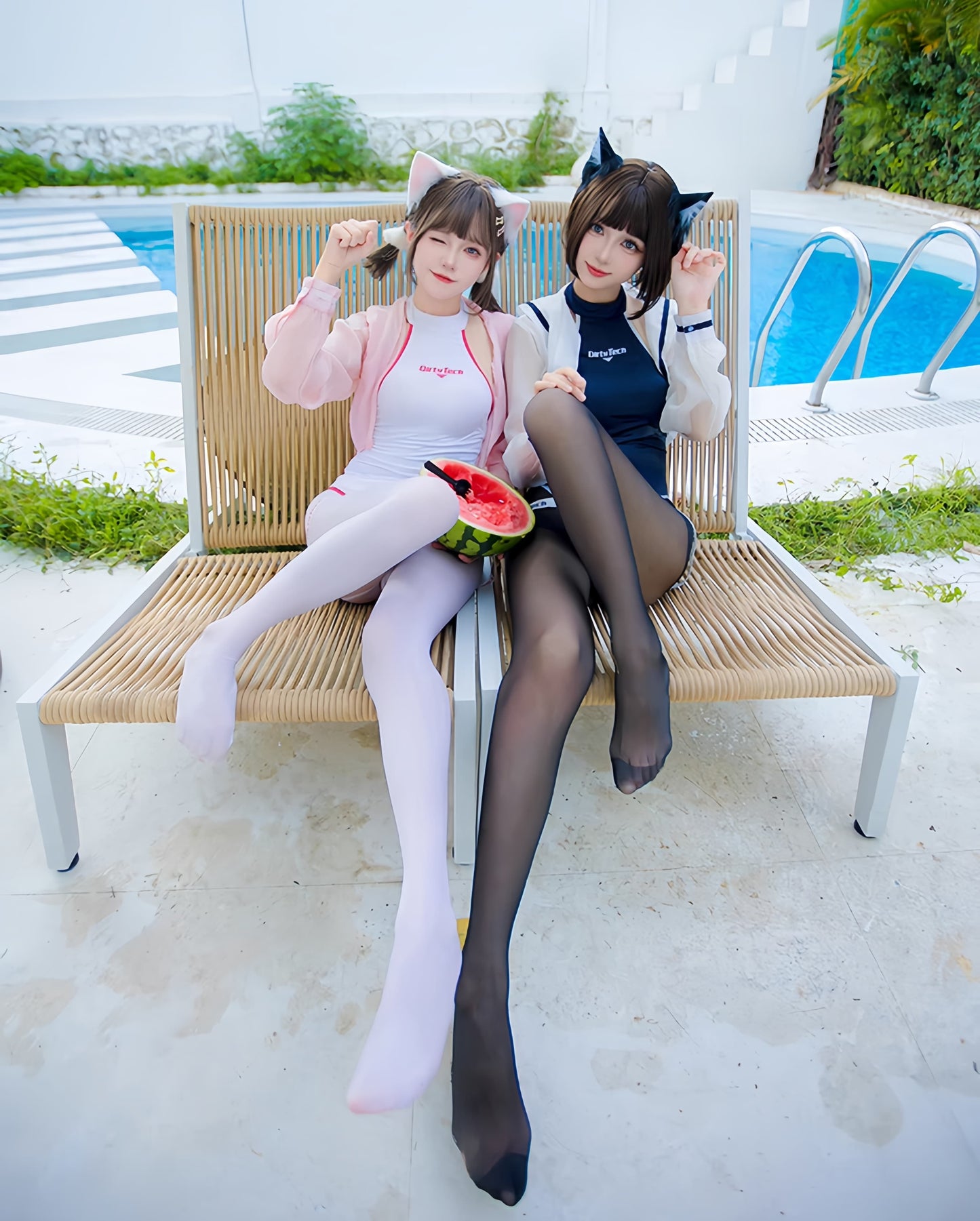 Anime Style JK One Piece Swimsuit with Jacket Spandex Racing Suit Wet Suit - www.Shopthatapp.com