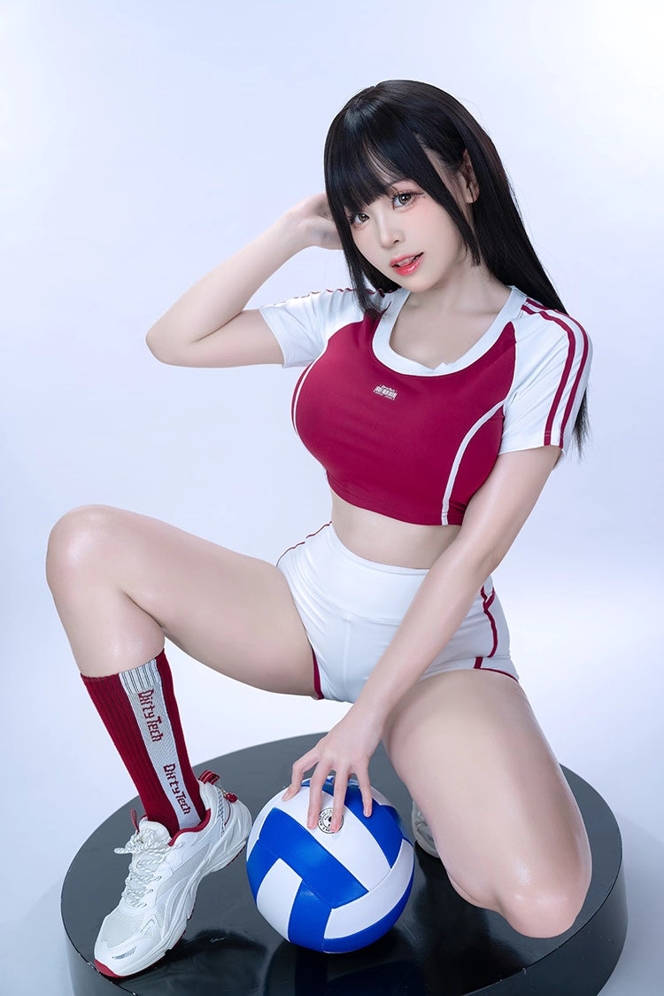Anime Style 3-Piece Short Gymnastics Uniform Volleyball Sports Activewear - www.Shopthatapp.com
