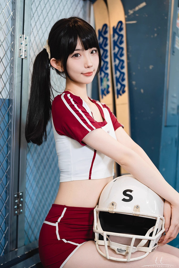 Anime Style 3-Piece Short Gymnastics Uniform Volleyball Sports Activewear - www.Shopthatapp.com