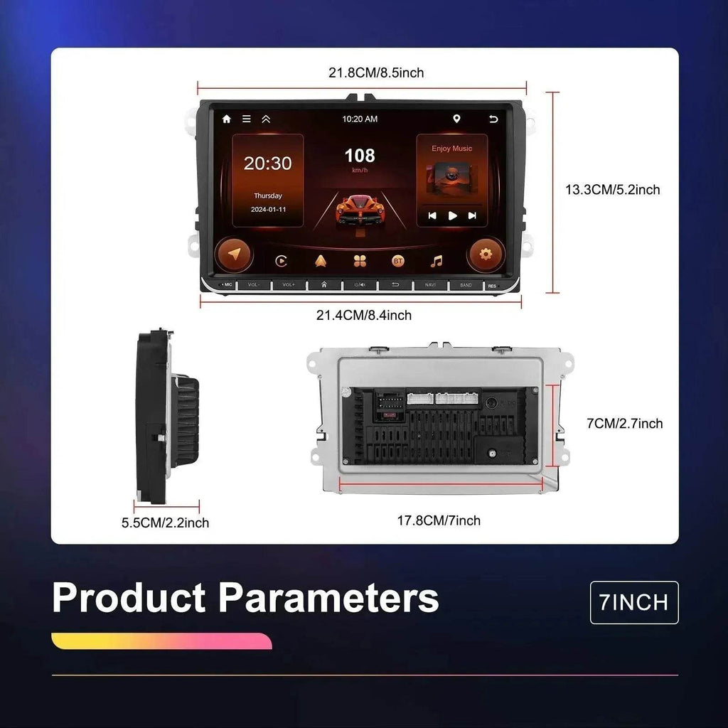 Smart All-in-one car Navigation player 2 64 Central Car Control, GPS, Phone-mirror link, Music Player, Rear View Camera, Global Weather Display, FM/RDS Radio, Driving Recorder Built-in wifi Connection - www.Shopthatapp.com