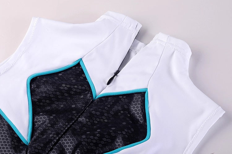 Woman Super Hero Spandex Pu Leather Cosplay Halloween Costume Bodysuit with Jacket