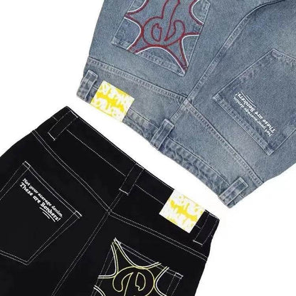 New Hip-hop Fashion Baggy Jeans Pant For Men And Women - www.Shopthatapp.com