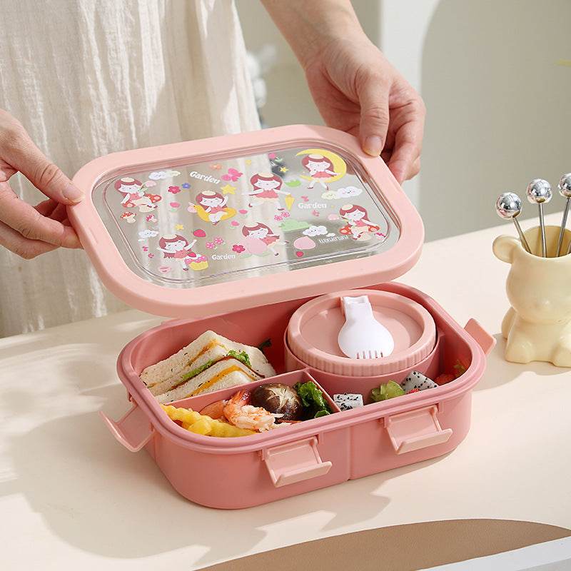 Kids Plastic Lunch Container Bento Lunch Box - www.Shopthatapp.com
