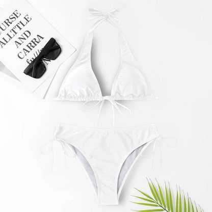 Sexy Bikini Swimsuit Strap Solid Color - www.Shopthatapp.com