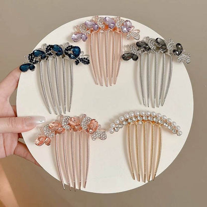 Butterfly  Rhinestone Barrette Clip - www.Shopthatapp.com