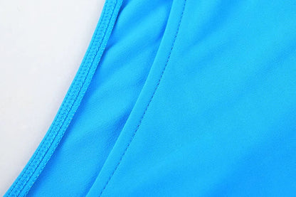 Anime Tropical Style One-piece Swimsuit with Mesh Sheer Overlay Summer Swimwear - www.Shopthatapp.com