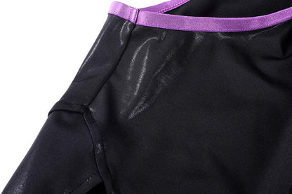 Anime Style Sexy One-piece Swimsuit Front Zipper Spandex Racing Swimwear Bodysuit - www.Shopthatapp.com