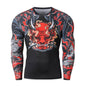 Printed Long Sleeve Fitness Top for Men Exercise Gym shirt - www.Shopthatapp.com