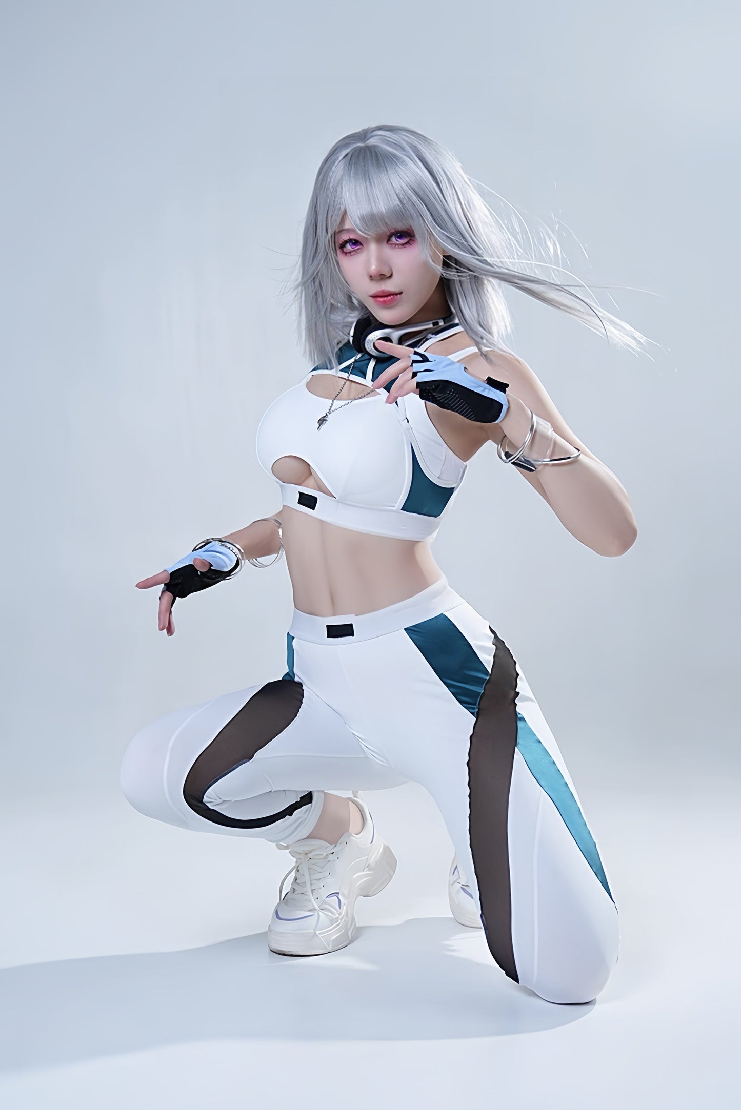 Anime Sci-fi Style Yoga Suit Sexy Sportswear Activewear Cosplay Set - www.Shopthatapp.com