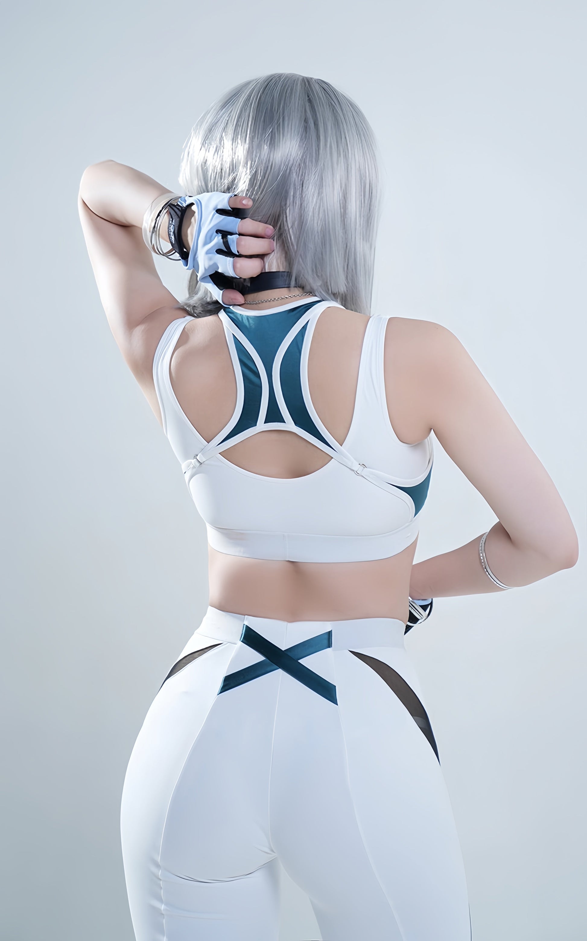 Anime Sci-fi Style Yoga Suit Sexy Sportswear Activewear Cosplay Set - www.Shopthatapp.com