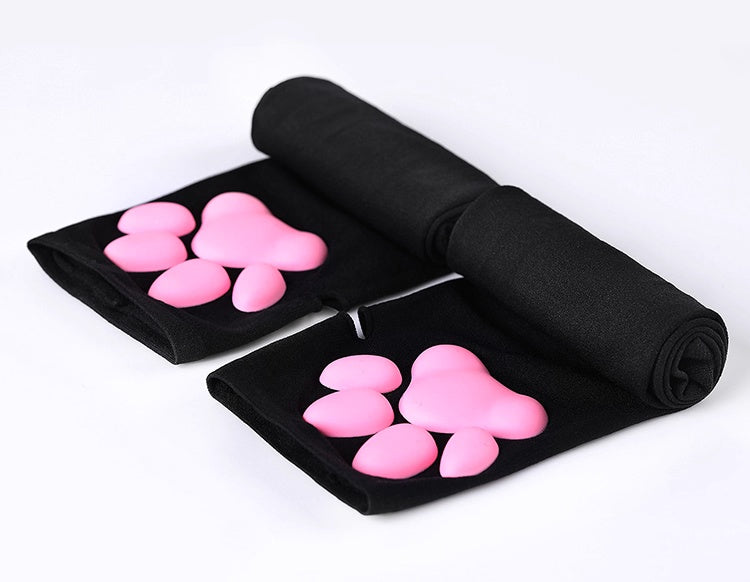 Cat Paw Sleeves with 3D Cat Paw Paddings Anime Style Velvet Cosplay Sleeves - www.Shopthatapp.com