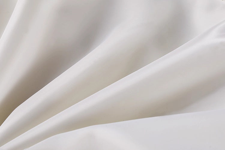 Anime Style Black and White Witch Spandex PU Leather Short Dress with Bust Zipper - www.Shopthatapp.com