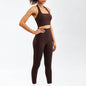 2pcs set Nude Feel Workout Outfit set Gym Clothes for women - www.Shopthatapp.com