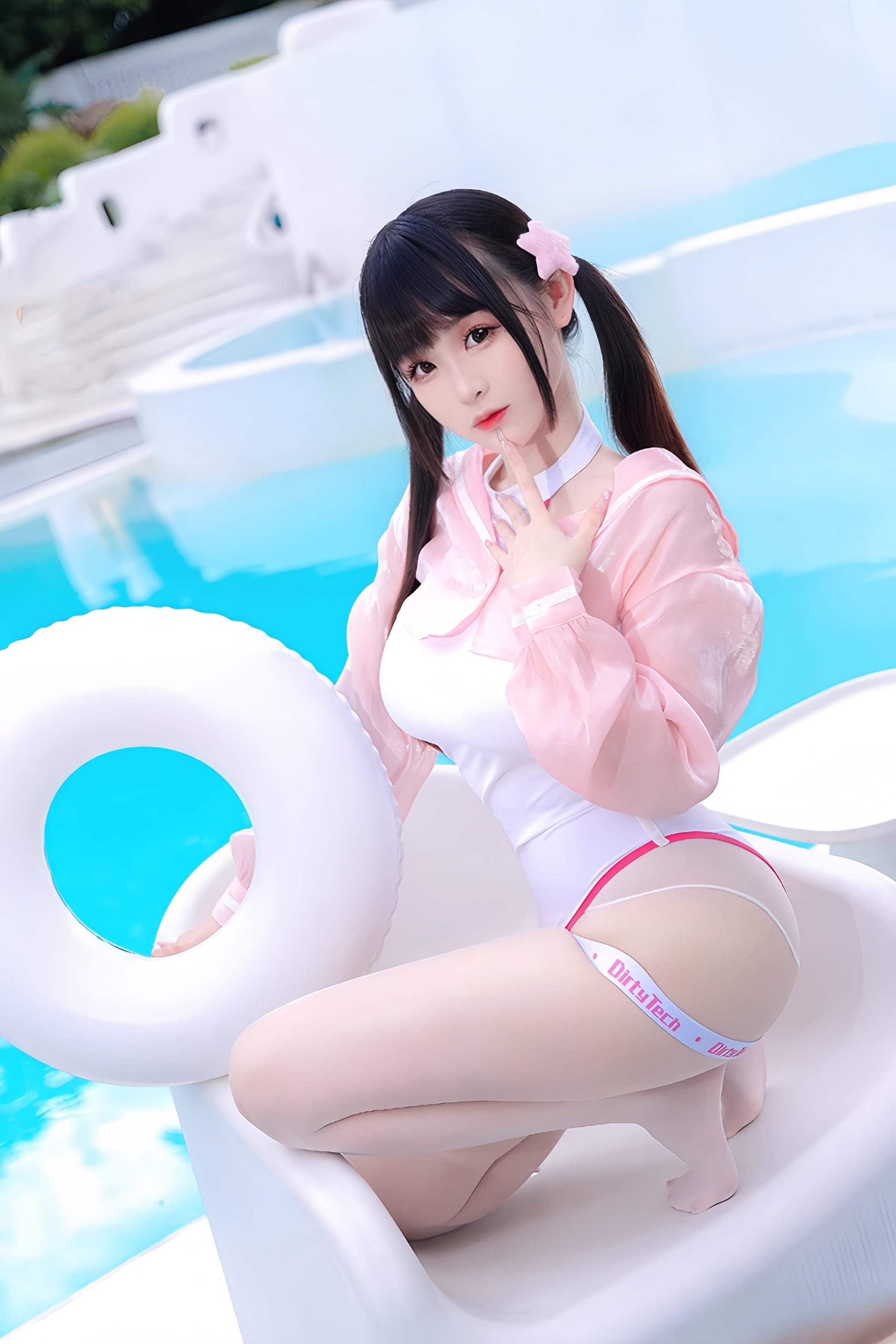Anime Style JK One Piece Swimsuit with Jacket Spandex Racing Suit Wet Suit - www.Shopthatapp.com