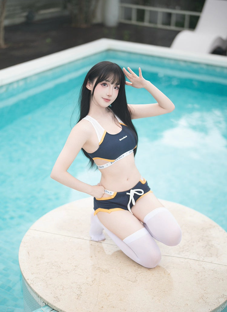 Anime Style Boxing Running Sexy Sports Activewear Set Hollow Tank Top with Shorts - www.Shopthatapp.com