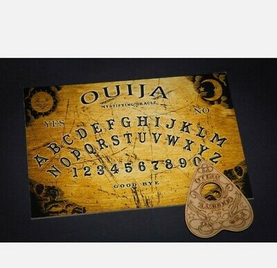 Jeu de plateau Ouija en bois et planchette de chasse aux fantômes avec instructions. 