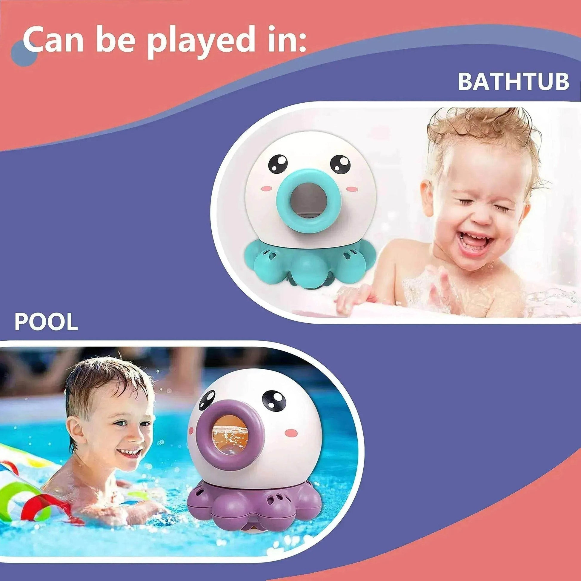 Octopus Fountain Bath Toy: Fun Water Sprinkler - www.Shopthatapp.com