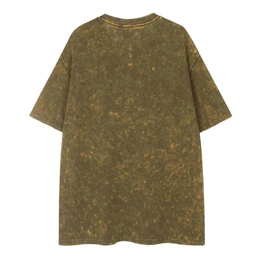 Old Washed Short Sleeve Men's Punk - www.Shopthatapp.com #