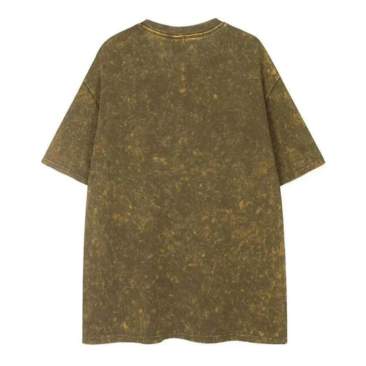 Old Washed Short Sleeve Men's Punk - www.Shopthatapp.com #