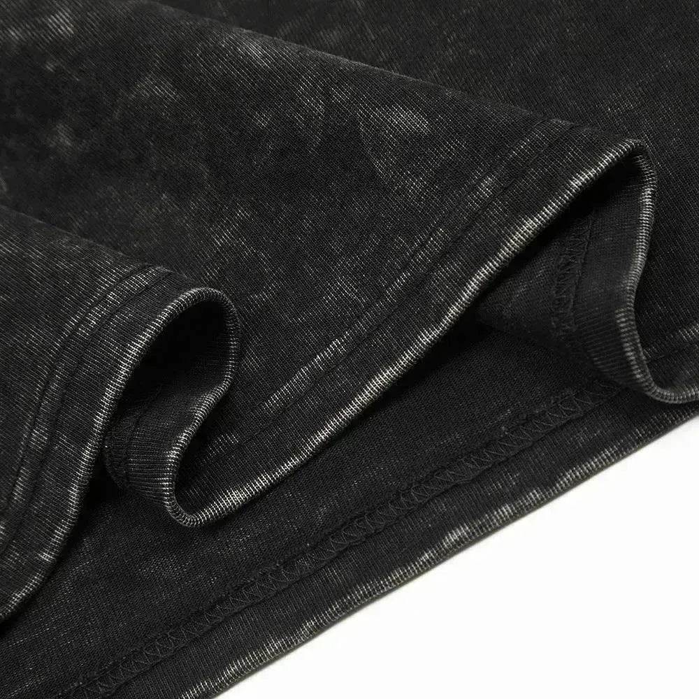 Old Washed Short Sleeve Men's Punk - www.Shopthatapp.com #