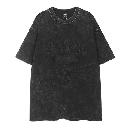 Old Washed Short Sleeve Men's Punk - www.Shopthatapp.com #