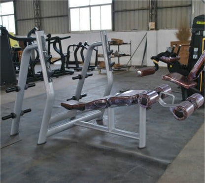 Olympic Decline Bench with Barbell and Plate Support (AN44) - www.Shopthatapp.com #