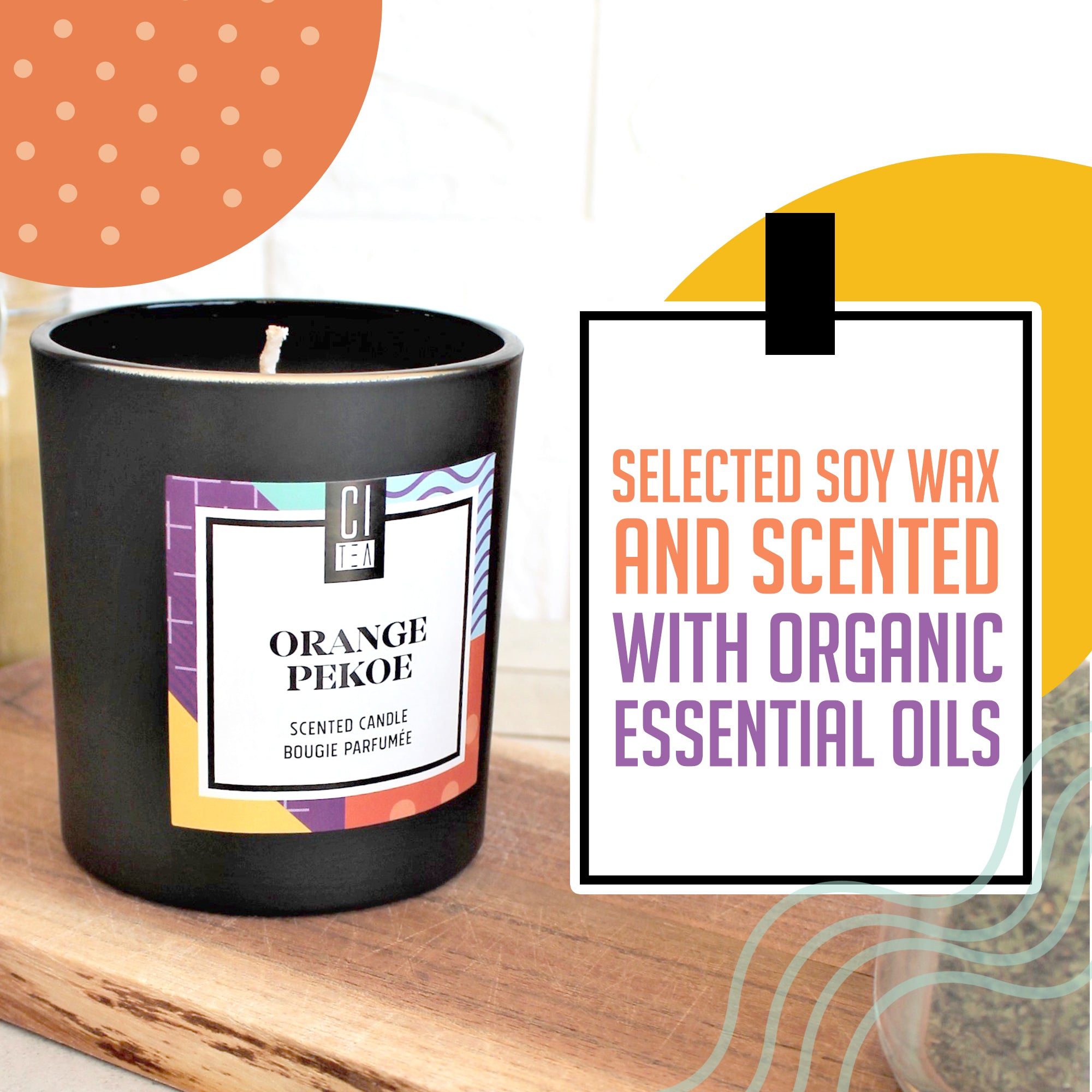 Orange Pekoe Soy Wax Candle - Sage & Driftwood - 8 oz - www.Shopthatapp.com