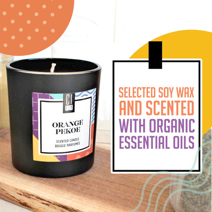 Bougie en cire de soja Orange Pekoe - Sauge et bois flotté - 227 g