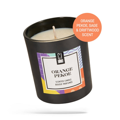 Bougie en cire de soja Orange Pekoe - Sauge et bois flotté - 227 g