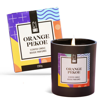 Bougie en cire de soja Orange Pekoe - Sauge et bois flotté - 227 g
